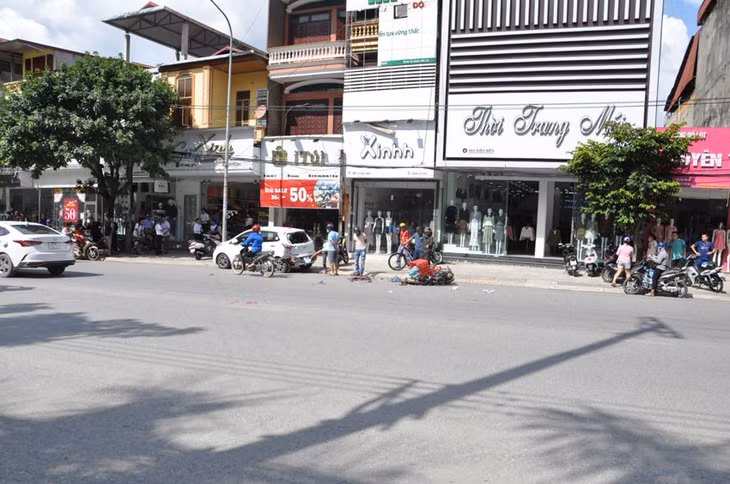 Khu vực xảy ra vụ tai nạn. Ảnh: Đinh Đại