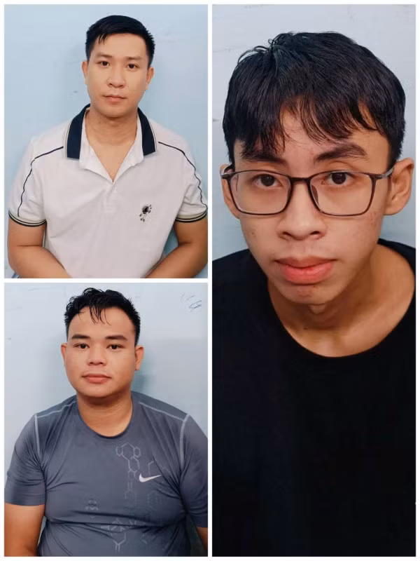Các đối tượng bị bắt giữ.