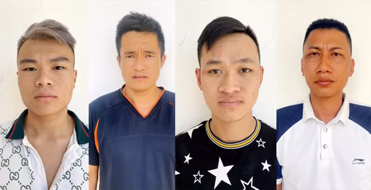 Đối tượng Bùi Quang Trường, Đỗ Văn Đương, Nguyễn Đức Anh và Nguyễn Đức Hồng.