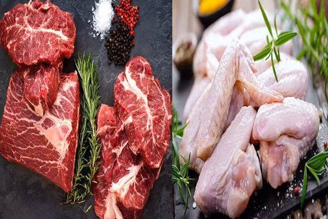 Người cao tuổi nên bổ sung một số loại thịt để tốt cho xương. Đồ hoạ: Hạ Mây