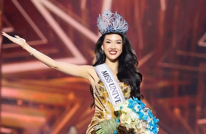 Bùi Quỳnh Hoa dính loạt ồn ào sau đăng quang Miss Universe Vietnam 2023. Ảnh: BTC