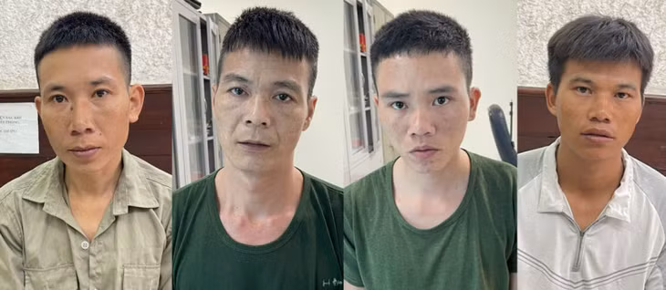 Các đối tượng bị bắt.