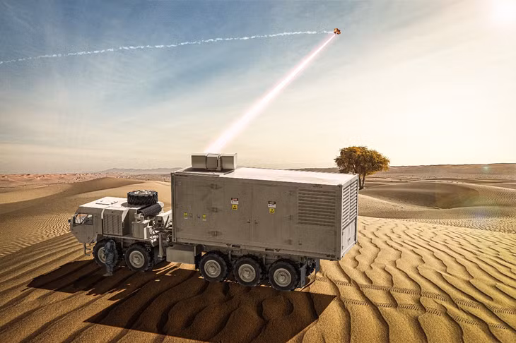 Hệ thống vũ khí laser năng lượng cao (IFPC-HEL). Ảnh: Lockheed Martin