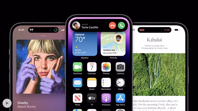 Dynamic Island là một trong những tính năng nổi bật trên iPhone 14 Pro và Pro Max (Ảnh: Apple).