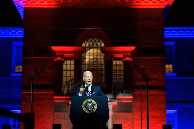 Tổng thống Joe Biden nhấn mạnh không có chỗ cho bạo lực chính trị tại Mỹ. Ảnh: Reuters.
