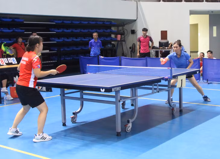 Nội dung thi đấu đơn nữ môn bóng bàn.