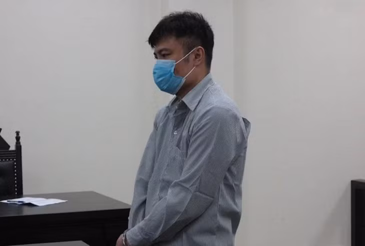 Bị cáo Nhân tại phiên toà.