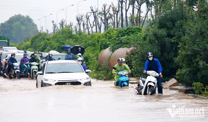 Mưa to vẫn tiếp diễn ở miền Bắc và Bắc Trung Bộ, khả năng ngập úng vùng trũng. Ảnh minh họa: Phạm Hải