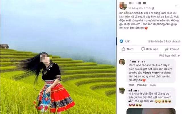 Chị T.N.L. là nạn nhân trong vụ hiếp dâm nữ hướng dẫn viên du lịch tại Hà Giang.