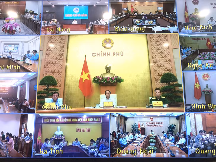 Phó Thủ tướng Chính phủ Lê Văn Thành phát biểu kết luận tại cuộc họp.