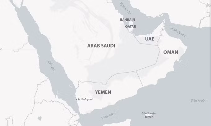 Khu vực Biển Đỏ và Biển Arab. Đồ họa: CSIS.
