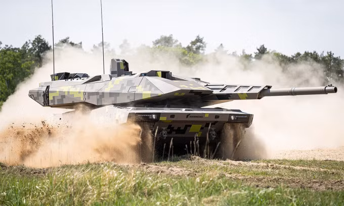 Nguyên mẫu Panther KF51 trong một cuộc thử nghiệm. Ảnh: Rheinmetall.