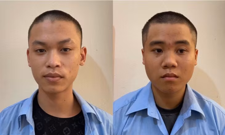 Hai đối tượng Nguyễn Minh Quân, Trần Mạnh Hùng.