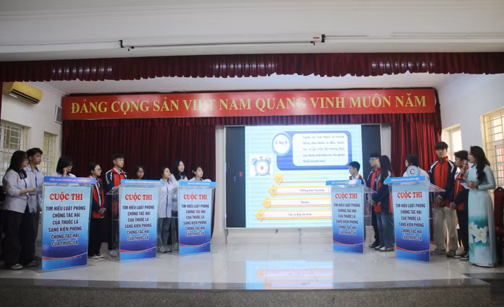Tỉnh Đoàn tổ chức cuộc thi “Tìm hiểu Luật Phòng, chống tác hại của thuốc lá; sáng kiến về phòng, chống tác hại thuốc lá trong đoàn viên, thanh niên tỉnh Quảng Ninh” năm 2023. Ảnh:Nguyễn Dung