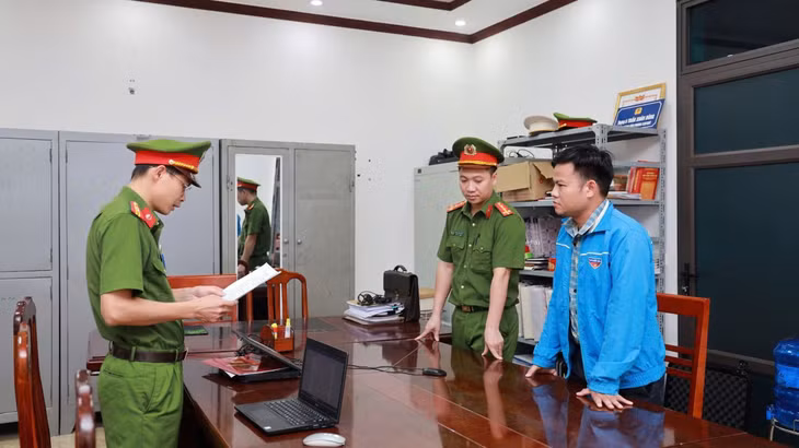 Cơ quan Công an ra quyết định khởi tố vụ án, khởi tố bị can và thi hành lệnh bắt bị can với Trần Đình Duy. Ảnh: CACC
