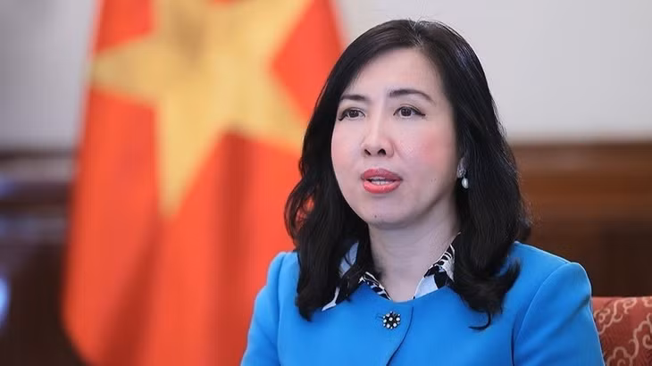 Thứ trưởng Ngoại giao Lê Thị Thu Hằng. (Ảnh: An Đăng/TTXVN)