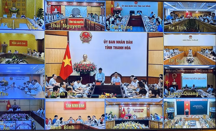 Các địa phương tham gia cuộc họp - Ảnh: VGP/Nhật Bắc