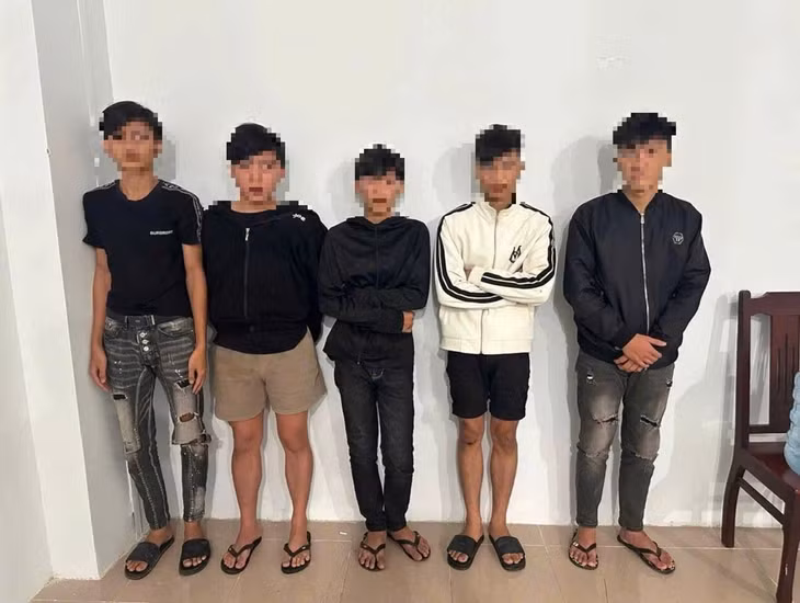Các đối tượng trong vụ việc. Ảnh: Công an