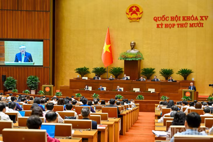 Quang cảnh phiên họp của Quốc hội chiều 20/10/2025. (Ảnh: THỦY NGUYÊN)