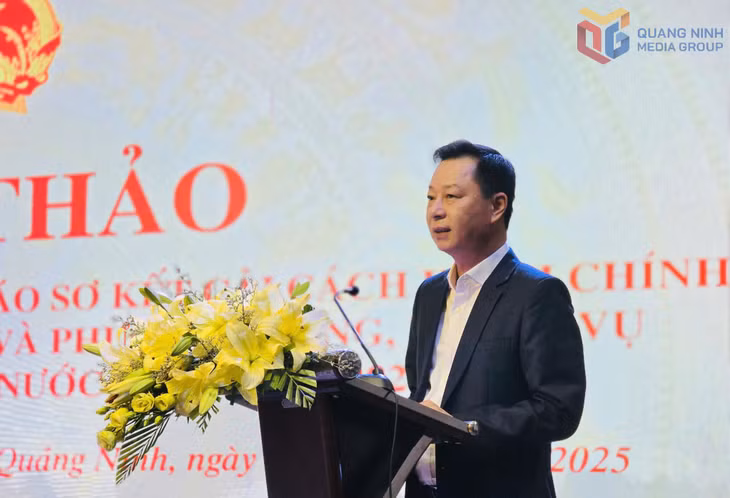 Phó Chủ tịch UBND tỉnh Lê Văn Ánh phát biểu tại hội thảo.