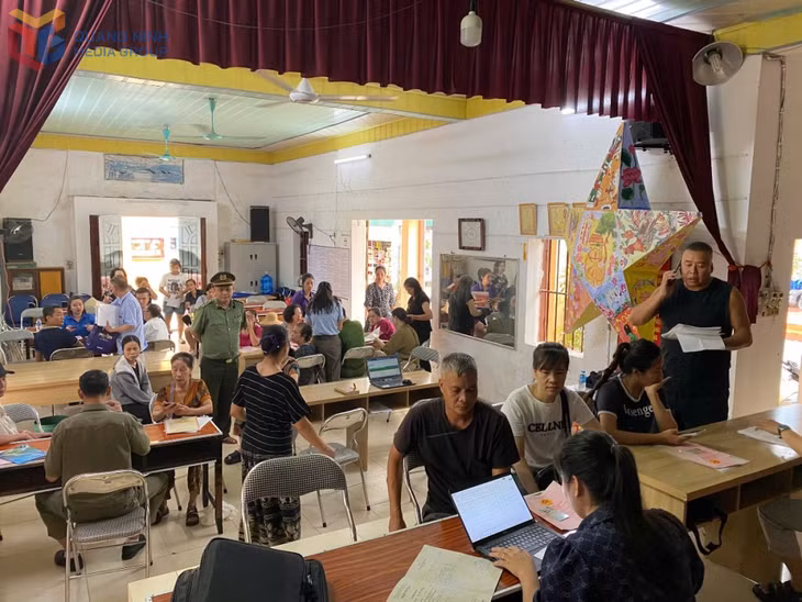 Thu thập dữ liệu đất đai tại xã Tiên Yên.