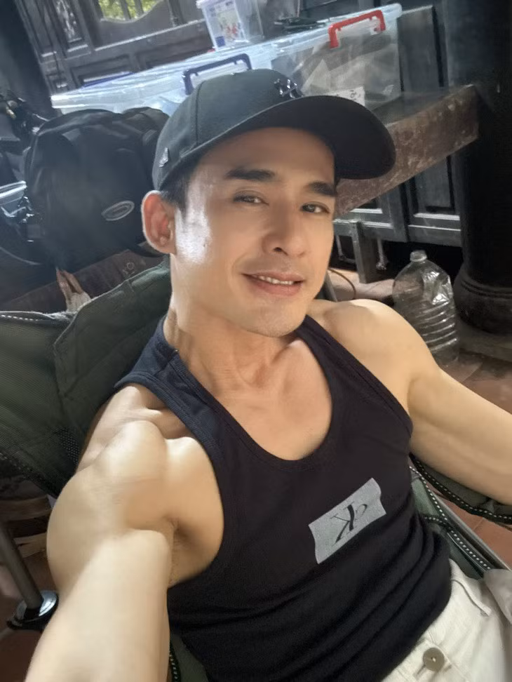 Lương Thế Thành luyện tập để có hình thể vạm vỡ cho vai diễn này - Ảnh: FBNV