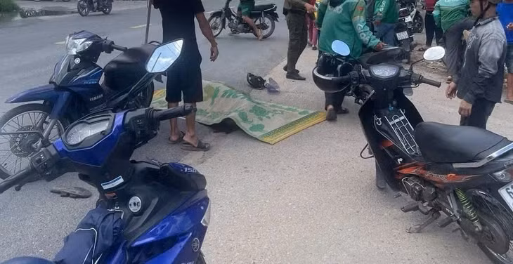 Tai nạn khiến người anh tử vong tại chỗ - Ảnh: B.Đ.