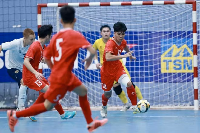 Futsal Việt Nam chuẩn bị tham dự 2 giải đấu trẻ của khu vực Đông Nam Á. Ảnh: VFF