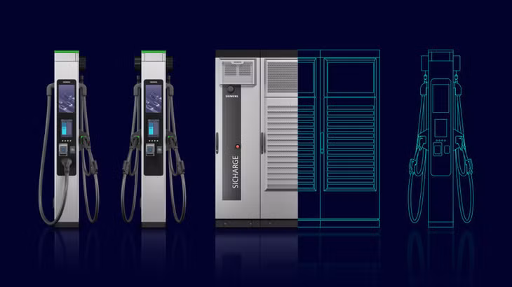 SICHARGE FLEX - hệ thống sạc xe điện phân tán thế hệ mới của Siemens.