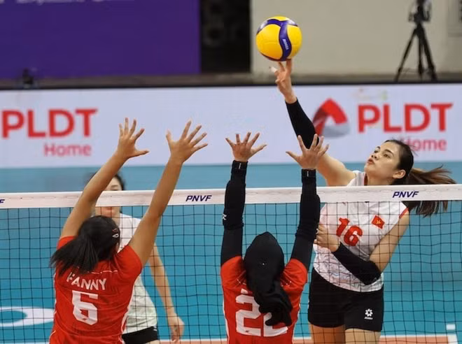 Tuyển bóng chuyền nữ Việt Nam cùng bảng với Indonesia tại vòng bảng SEA Games 33. Ảnh: AVC