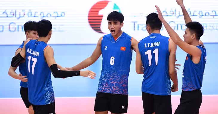 Tuyển bóng chuyền nam Việt Nam cùng bảng với Thái Lan. Ảnh: VFV