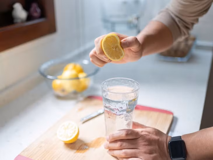 Nhờ hương vị chua nhẹ, nước chanh có thể giúp giảm cảm giác thèm ăn, khiến khẩu phần ăn trong bữa sáng nhẹ nhàng hơn.