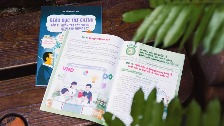 Bộ sách "Giáo dục tài chính" có những minh họa giúp độc giả nhí dễ hiểu và nắm bắt được nội dung. Ảnh: Nhà xuất bản