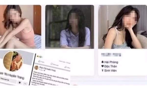 Công an cảnh báo bẫy lừa đảo đằng sau dịch vụ "mại dâm online". Ảnh: Công an Hải Phòng