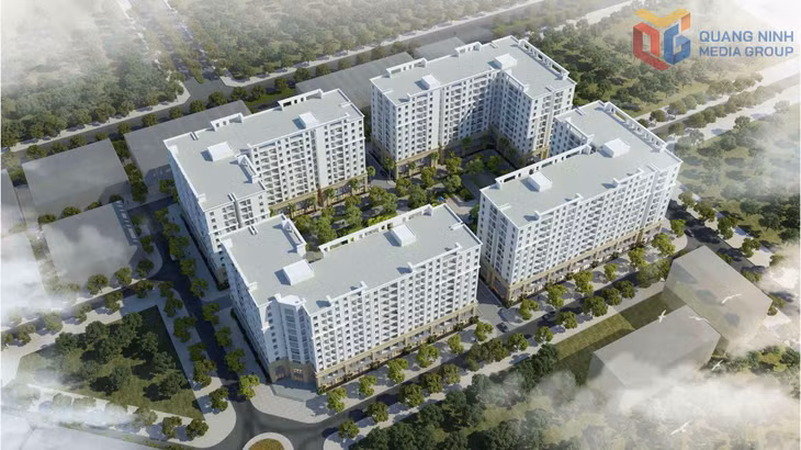 Phối cảnh Dự án nhà ở xã hội thuộc khu đô thị Hà Khánh giai đoạn 1.