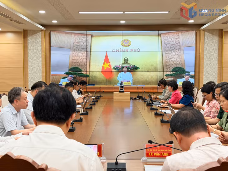 Phó Thủ tướng Chính phủ Lê Thành Long phát biểu chỉ đạo tại phiên họp.