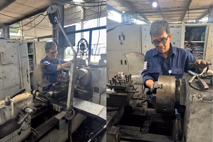 Anh Phạm Thanh Huyền - đảng viên, người thợ sửa chữa uy tín, hết lòng với công việc của Kho vận và Cảng Cẩm Phả.