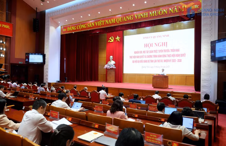 Hội nghị nghiên cứu, học tập, quán triệt, tuyên truyền, triển khai thực hiện Nghị quyết và Chương trình hành động thực hiện Nghị quyết Đại hội đại biểu Đảng bộ tỉnh lần thứ XVI, nhiệm kỳ 2025-2030.