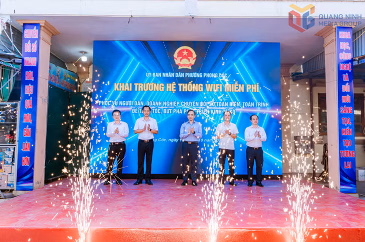 UBND phường Phong Cốc khai trương hệ thống Wifi miễn phí