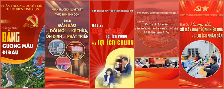 Loạt bài E-Magazine trên Báo Quảng Ninh điện tử trong chiến dịch truyền thông về tinh gọn tổ chức bộ máy.