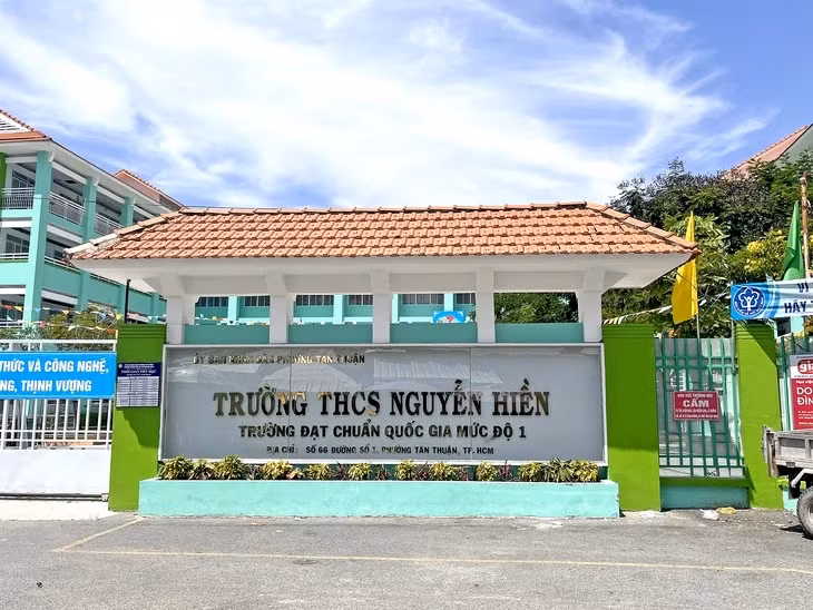 Trường THCS Nguyễn Hiền - Ảnh: MỸ DUNG