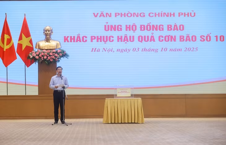 Phó Chủ nhiệm VPCP Phạm Mạnh Cường phát biểu tại sự kiện - Ảnh: VGP/Nhật Bắc