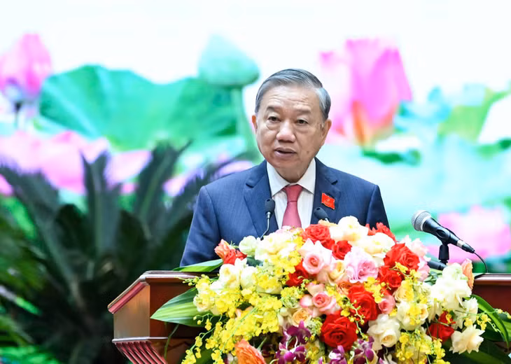 Tổng Bí thư Tô Lâm phát biểu tại phiên bế mạc. (Ảnh: DUY LINH)