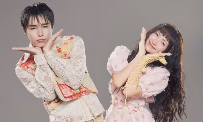 Tăng Duy Tân, Hòa Minzy chụp bộ ảnh quảng bá dự án giữa tháng 2. Ảnh: Nhân vật cung cấp