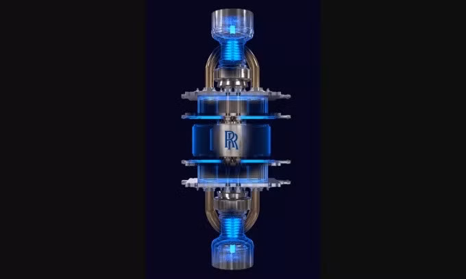Thiết kế sơ bộ của hệ thống năng lượng hạt nhân cỡ nhỏ. Ảnh: Rolls-Royce
