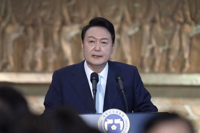 Tổng thống Hàn Quốc Yoon Suk-yeol. (Ảnh: AP)