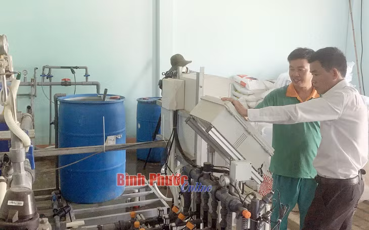 Công nghệ tưới tự động của Hợp tác xã Nông nghiệp SX-TM-DV Thành Phương được lập trình sẵn