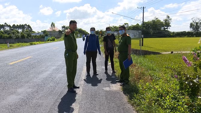 Đoạn đường nơi một số học sinh bị cướp giật tài sản.