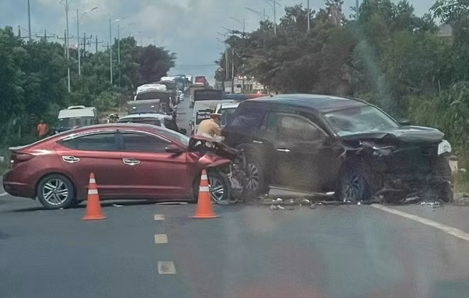 Hiện trường vụ tai nạn.
