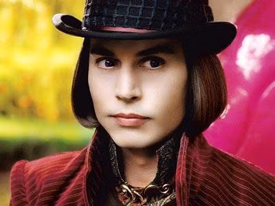 Tạo hình của Johnny trong phim "Charlie and the Chocolate Factory”
